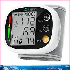 Digital Wrist Blood Pressure Monitor BP Cuff Gauge Heart Rate Machine Black picture