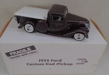 Danbury Mint 1935 Ford Custom Rad Rod Pickup Truck Brown 1/24 Diecast w/Box picture