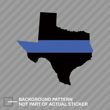 Texas State Shaped The Thin Blue Line Sticker Decal Vinyl police support TX V2 picture