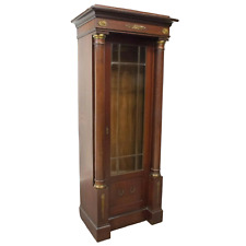 Vitrine Cabinet, Display Empire Style Mahogany, Vintage, 20th C.,  Gorgeous picture