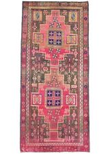 Boho Tribal Vintage Antique Muted 4X9 Distressed Oriental Runner Rug Wool Carpet picture