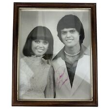 VNTG RARE Autographed Picture of Donny and Marie Osmond 11x9 Hand Signed picture