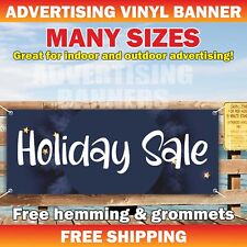 Holiday Sale Advertising Banner Vinyl Mesh Sign Merry Christmas Xmas New Year picture