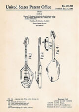 1967 Vox Phantom Vi Special Guitar Gifts For Musicians Patent Art Posters Print picture
