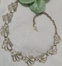 Vintage Sarah Conventry Frosted Feathers Necklace picture