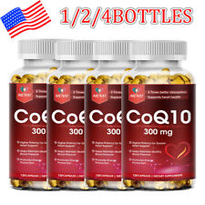 120/240/480Pcs Coenzyme Q-10 CoQ10 Capsules 300mg Heart Health Energy Support picture