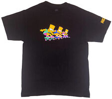 Neff Simpsons Bart Skateboarding Men's Black T-Shirt New picture