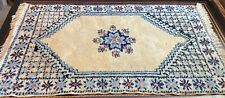 Morocco Handmade Vintage Rug 33” X 56” Wool Geometric Multicolor Carpet Floral picture