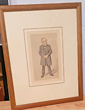 Collection of 5 Antique Framed Vanity Fair SPY Lithograph Illustrations picture