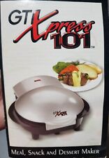 GT Xpress 101 Deluxe Indoor Grill Meal Snack Lunch Dessert Maker New No Box   picture