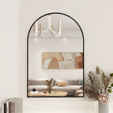Metal Bathroom Vanity Mirror Black Aluminum Alloy Framed for Remodel Home Decor picture
