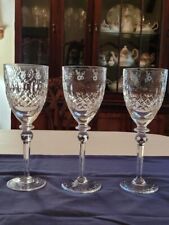 Vintage Rogaska Queen Cut Crystal Gallia Water Wine Glasses picture