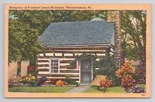 Birthplace of President James Buchanan Chambersburg Pa Linen Postcard No 3592 picture