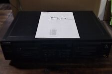 Sony TC-WA7ESA ES Series Dual Cassette Tape Deck Stereo Dolby W/Manual  picture