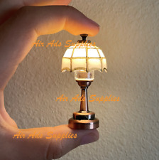AirAds Dollhouse Light 1:12 miniature LED light table lamp white lightshade picture