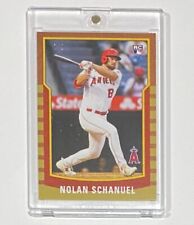 2024 Topps Throwback Nolan Schanuel Rookie GOLD PARALLEL 1/1 SSP Angels #28 RC picture
