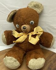 Vintage 1950’s Cubbi Gund Teddy Bear 12” Rubber Nose Snout Plush Stuffed Animal picture