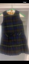 girls school uniform jumpers- traditional blue, green, red & yellow plaid picture