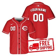 Custom Personalized Baseball Jersey, Cincinnati Reds, Size S-5XL picture