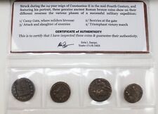Ancient Roman Coin - Antique Roman Collectible Coinage (4X) Certified Authentic picture
