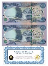 Iraq 5,000 Dinars Banknote, 2023, UNC qty 2 (10,000 IQD total) W/ COA USA NEW picture