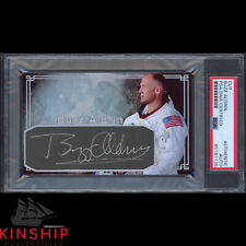Buzz Aldrin signed Cut 3x5 Custom Card PSA DNA Slab Apollo 11 Space Auto C2641 picture