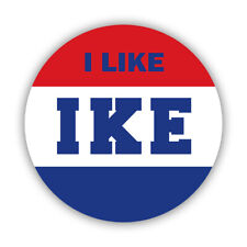 I Like Ike Sticker Decal - Weatherproof - vintage dwight d eisenhower picture