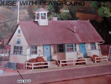 Con-Cor ho scale Rural School House w/Playground/in open box KIT HO 1/87 WHITE/B picture