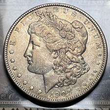 1904-P $1 Morgan Silver Dollar AU Original picture