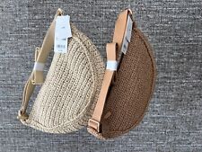 UNIQLO Round Mini Crochet Bag Natural/Beige Sling Shoulder Bag Women 468659 NWT picture