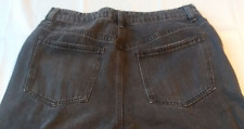 Indigo Rising Jeans Womens 5 6 Black Buttonfly Pockets Straight Leg picture