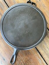 Griswold Cast Iron #12 Slant Erie Logo Skillet with Rare 2 Finger Assist Tab picture