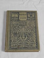 De Quincey Essays 1907 Joan Of Arc The English Mail Coach Spanish Military Nun picture