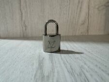 Louis Vuitton PadLock Shinny Silver Lock &2 Key Brass Authentic Number 315 picture