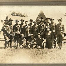 Antique Cabinet Card Photograph Army Military Men Campaign Hat Springfield MA picture