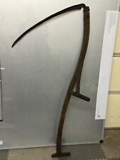 Scary Antique Vintage Hay Sickle Scythe “Grim Reaper” picture