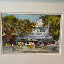 Harriet Elson Original Ohio Watercolor Society Painting - Signed And Framed picture