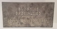 Antique Sunshine Specialties Loose-Wiles Biscuit Co Tin Box Thousand Windows picture