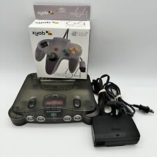 N64 Vintage 90s Funtastic Translucent Black Nintendo-64 Gaming Console Good picture