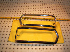 Mercedes W108,W109 rear L & R taillights metal outer chrome Genuine 2 Surrounds picture