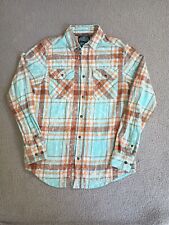 Angry Minnow flannel shirt mens medium soft brushed flannel picture