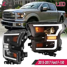 2015 2016 2017 For Ford F-150 Projector Headlights Pair DRL Front Driving Lamps picture