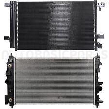 For 2011-2015 Chevy Cruze 1.4L Aluminum Radiator & AC Condenser Cooling Kit picture