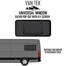 Universal SAFARI POP OUT Window 880mm x 460mm WITH FLY SCREEN  Van Tek Glass picture