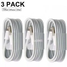 3-PACK OEM USB Data Fast Charger Cable Cord For Apple iPhone 5 6 7 8 X 11 12 MAX picture