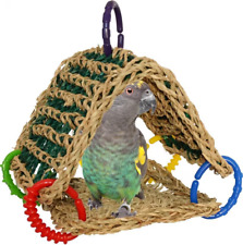 Medium Seagrass Bird Parrot Tent Hammock Hide Snuggle Bird Toy Parrot Toy picture