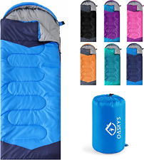 3-Season Nylon Sleeping Bag: Waterproof Warm for Camping, Hiking Compact Design picture