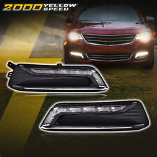Fit For 14-20 Chevy Impala Clear Lens LED DRL Fog Light +Wiring+Switch Set 2Pcs  picture
