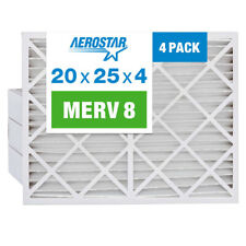 Aerostar 20x25x4 MERV 8 Air Filter, 4 Pack (19 1/2