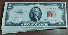 1 Pcs 1953 Two Dollar Bill Red Seal CU $2 Note 1953 UNC picture